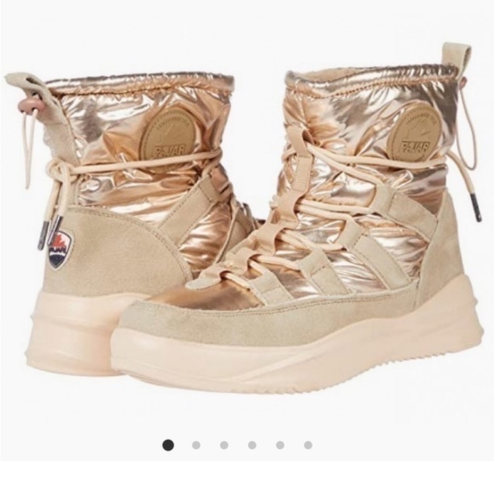 NWT Pajar Aviva Rose Gold Metallic Snow Boots